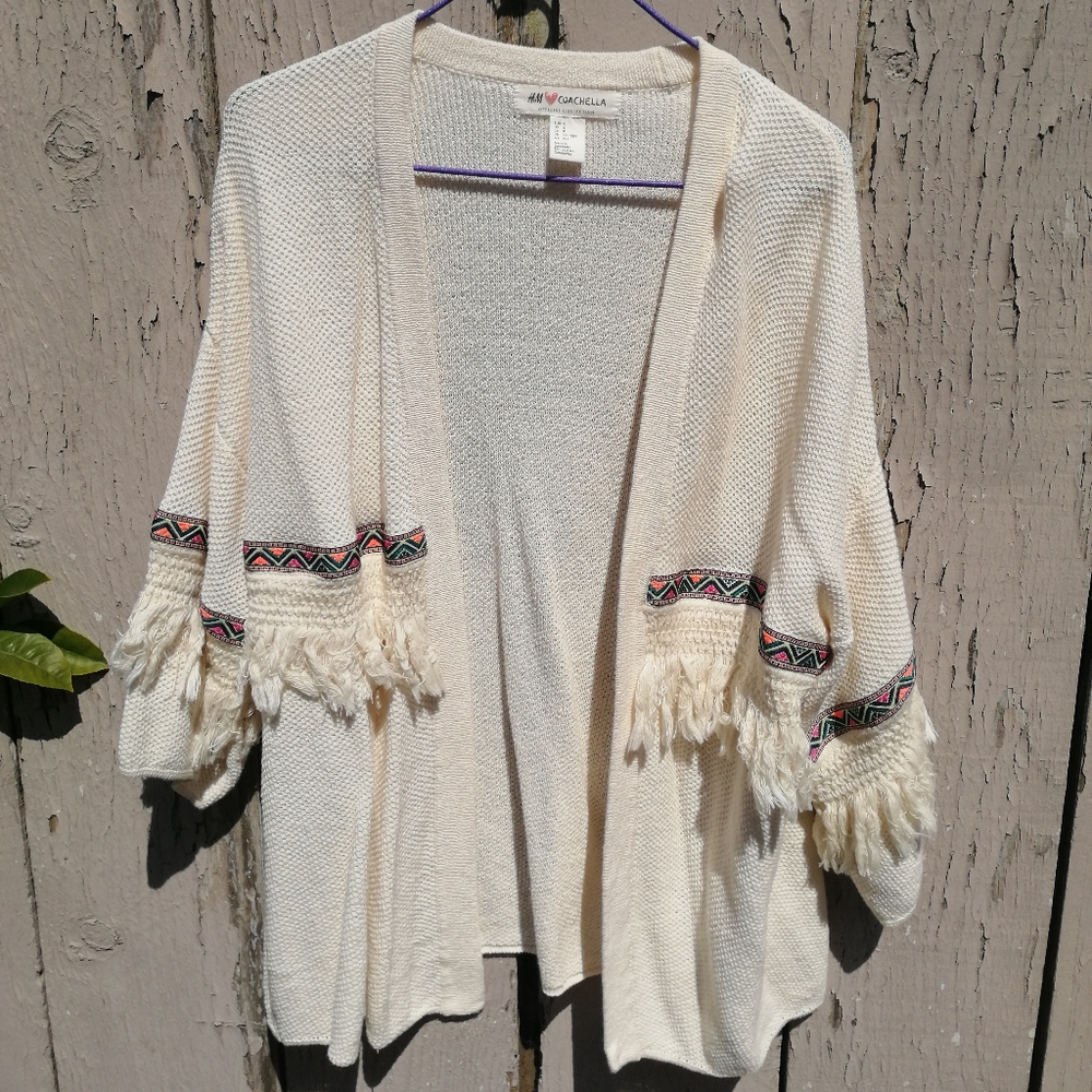 H&M Coachella Collection Cardigan Cape